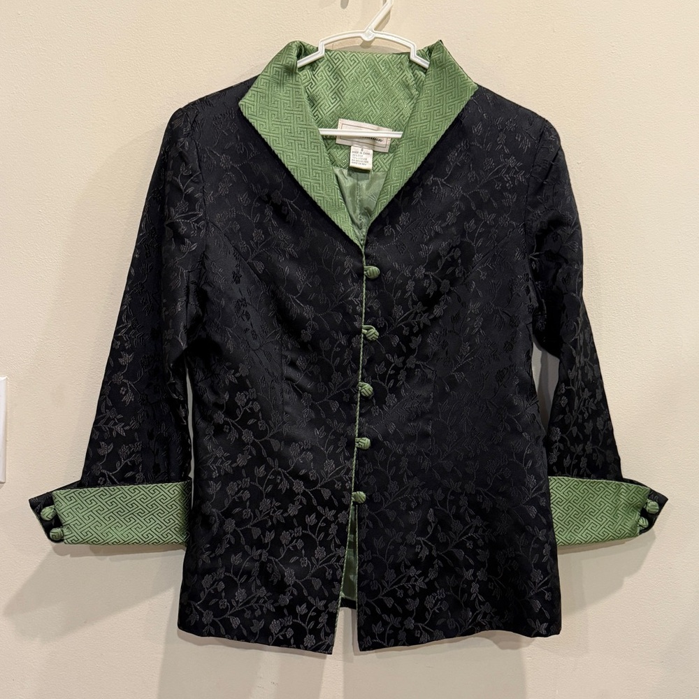 Keke Collection Asian Style Silk Blend Jacket